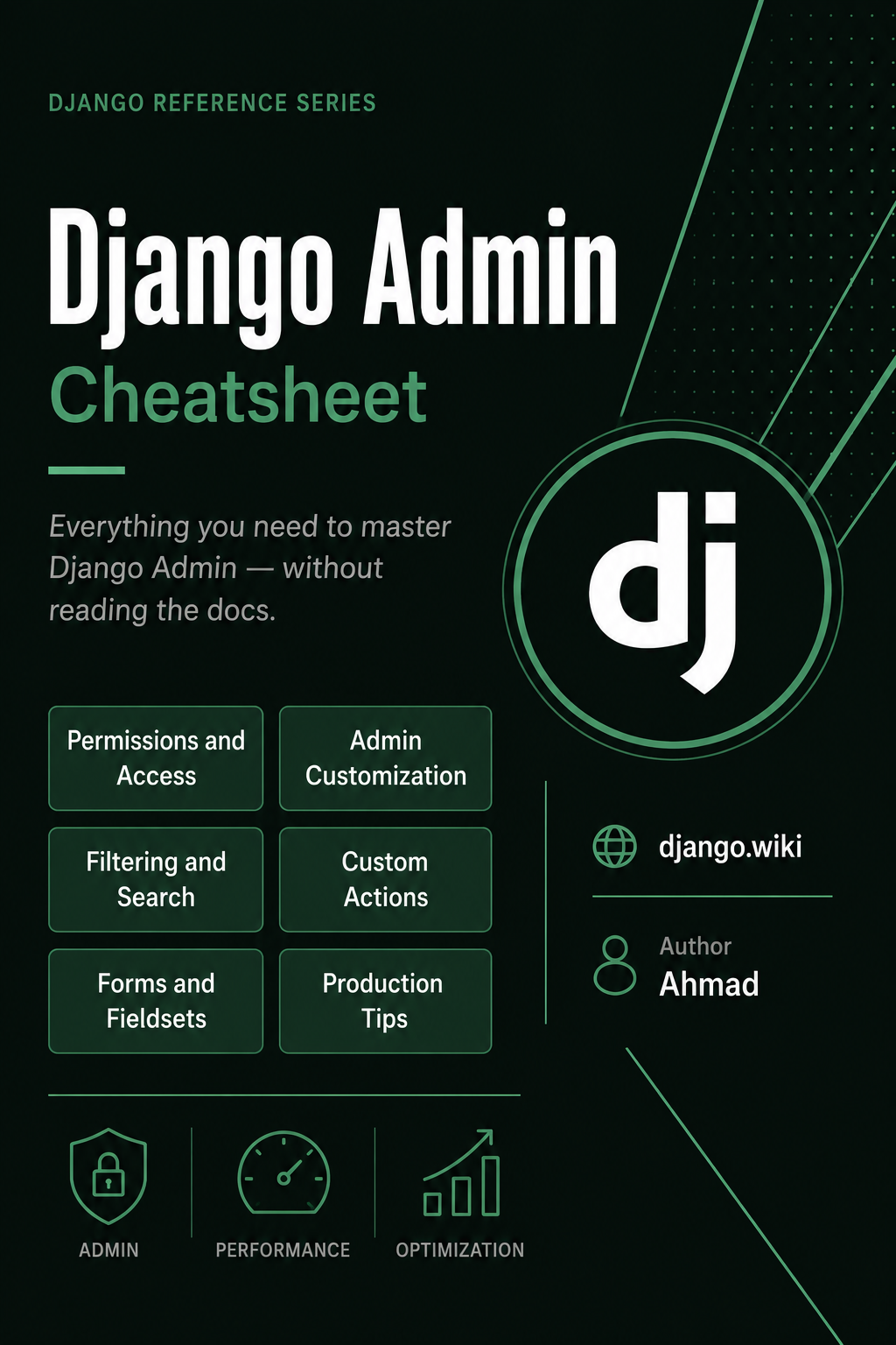 Django Admin Cheatsheet cover